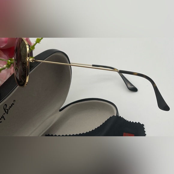 Authentic Ray Ban Aviator Brown Sunglasses - Picture 13 of 15